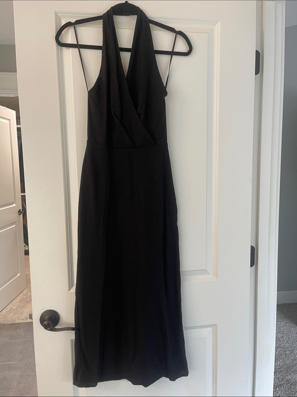 Aritzia Linen Halter Dress
